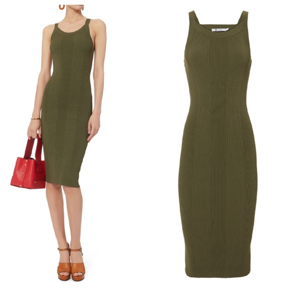 T by Alexander Wang Visible Straps Knit Dress - Picture 2 of 8